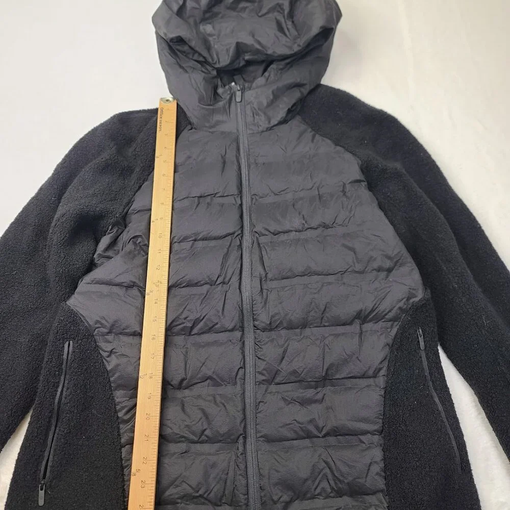 Lululemon Women's Black Go‎ Crazy Insulated Fleece Puffer Jacket Size 2